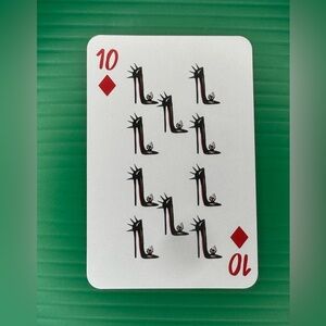 Christian Louboutin 10 Of Diamonds Playing Card Collectible Card
